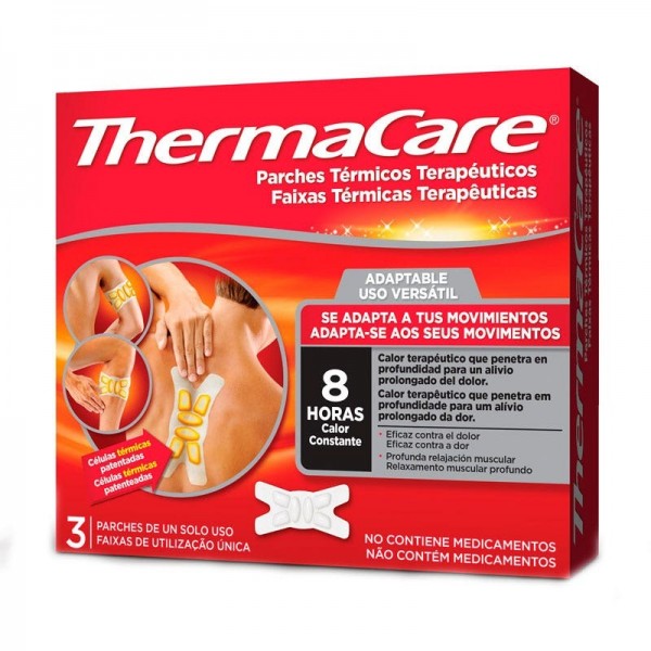 THERMACARE ADAPTABLE 3 PARCHES TERM