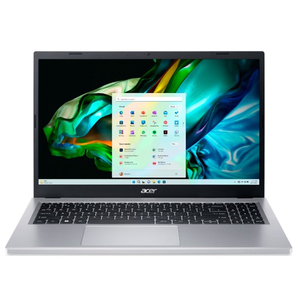 Acer aspire 3 silver / 15.6" full hd / intel n100 / 8gb ddr5 / 256gb m2 nvme / windows